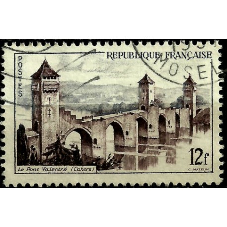 (777) Francia. 1955. 12 Francs. Le Pont Valentré (Usado)