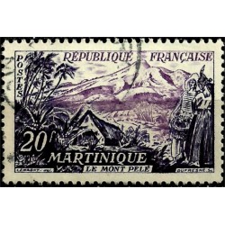 (780) Francia. 1955. 20 Francs. Martinique (Usado)