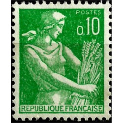 (939) Francia. 1960-61. 10 Centimes. Granjera (Nuevo)