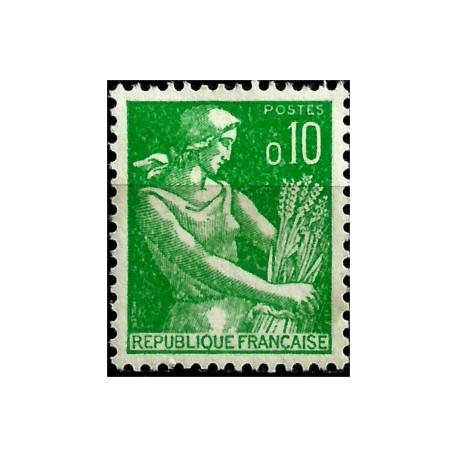 (939) Francia. 1960-61. 10 Centimes. Granjera (Nuevo)