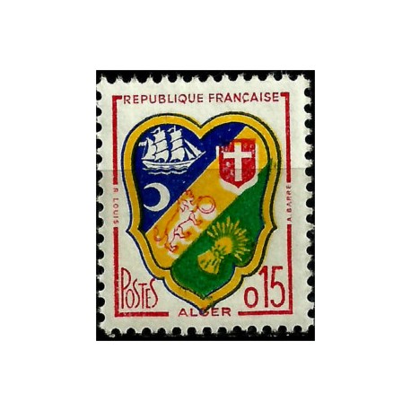 (940) Francia. 1960-61. 15 Centimes. Alger (Nuevo)
