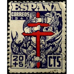 (949) 1941. 20 + 5 Céntimos. Pro Tuberculosos (Usado)