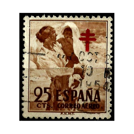 (1105) 1951. 25 Céntimos. Pro Tuberculosos (Usado)