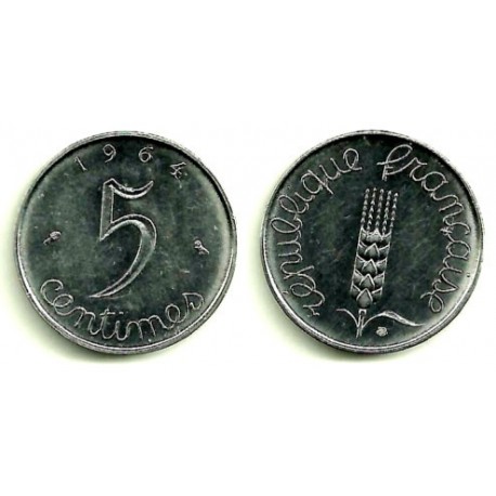 (627) Francia. 1964. 5 Centimes (SC)