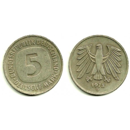(140.1) Alemania. 1975(D). 5 Mark (MBC)