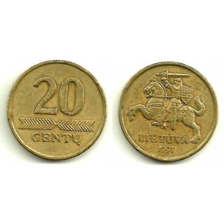 (107) Lituania. 1997. 20 Centu (MBC)
