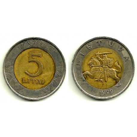 (112) Lituania. 1999. 5 Litai (MBC)