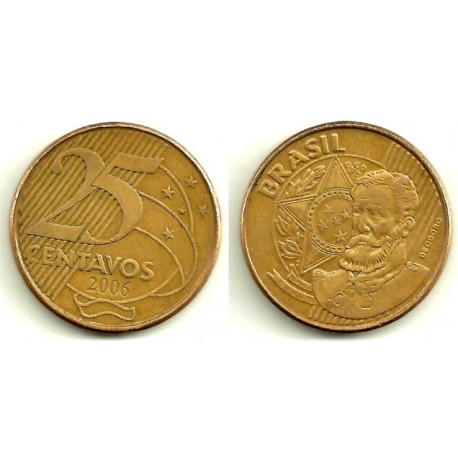 (650) Brasil. 2006. 25 Centavos (MBC-)