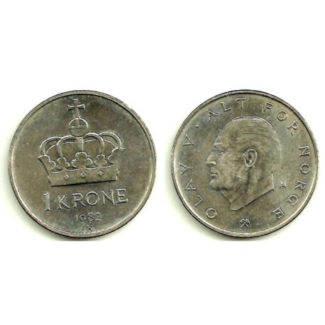 (419) Noruega. 1982. 1 Krone (MBC)