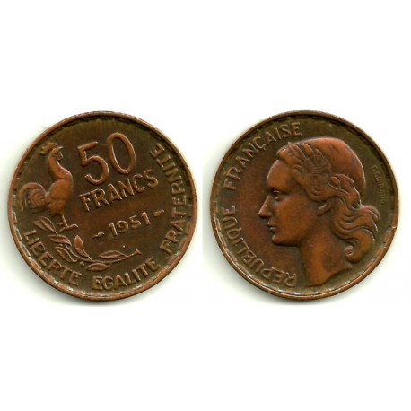 (918.1) Francia. 1951. 50 Francs (MBC)