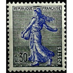 (942A) Francia. 1960-61. 30 Centimes. Sembradora (Nuevo, con marcas de fijasellos)