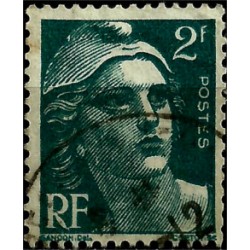 (536) Francia. 1945-47. 2 Francs. Marianne (Usado)