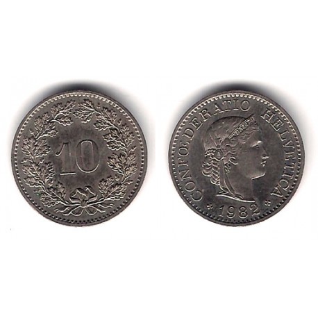(27) Suiza. 1982. 10 Rappen (EBC)