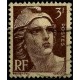 (539) Francia. 1945-47. 3 Francs. Marianne (Usado)