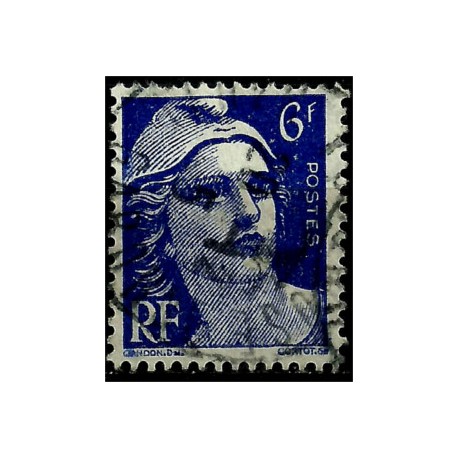 (543) Francia. 1945-47. 6 Francs. Marianne (Usado)