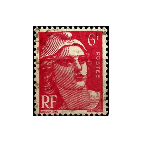 (544) Francia. 1945-47. 6 Francs. Marianne (Usado)