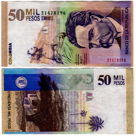 (455) Colombia. 2009. 50000 Pesos (MBC+)