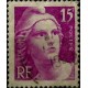 (550) Francia. 1945-46. 15 Francs. Marianne (Usado)