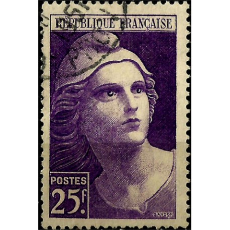 (554) Francia. 1945. 25 Francs. Marianne (Usado)