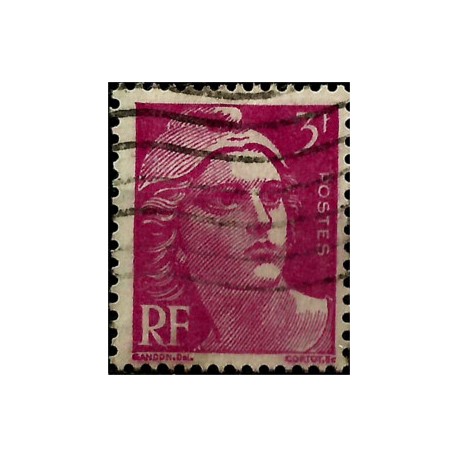 (595) Francia. 1948-49. 3 Francs. Marianne (Usado)