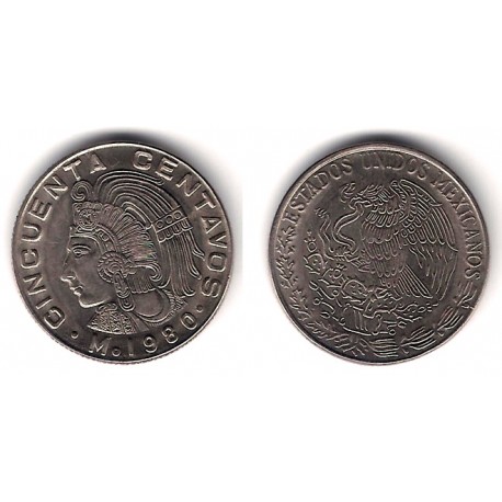 (452) Estados Unidos Mexicanos. 1980. 50 Centavos (SC)