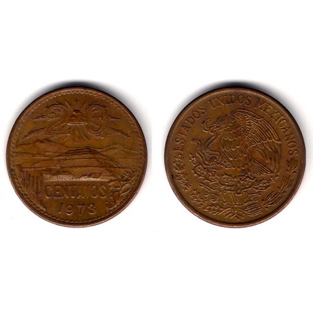 (441) Estados Unidos Mexicanos. 1973. 20 Centavos (MBC+)