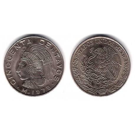 (452) Estados Unidos Mexicanos. 1978. 50 Centavos (SC)