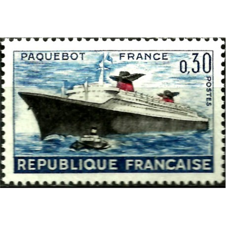 (1018) Francia. 1962. 30 Centimes. Paquebot (Nuevo)