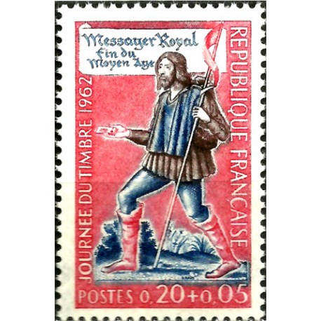 (B358) Francia. 1962. 0,20 + 0,05 Francs. Día del Sello (Nuevo)