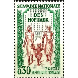 (1033) Francia. 1962. 30 Centimes. Semana Nacional Hospitales (Nuevo)