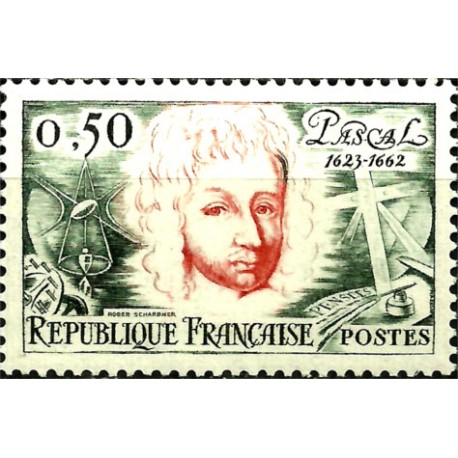 (1038) Francia. 1962. 50 Centimes. Pascal (Nuevo)