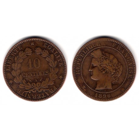 (815.1) Francia. 1896(A). 10 Centimes (MBC)