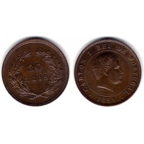 (533) Portugal. 1891. 20 Reis (EBC+)