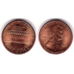 (201) Estados Unidos de América. 2001. 1 Cent (EBC)