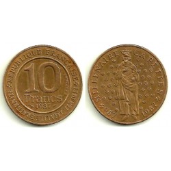 (961d) Francia. 1987. 10 Francs (MBC+)
