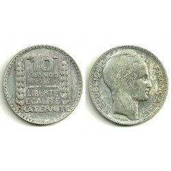 (878) Francia. 1932. 10 Francs (MBC) (Plata)