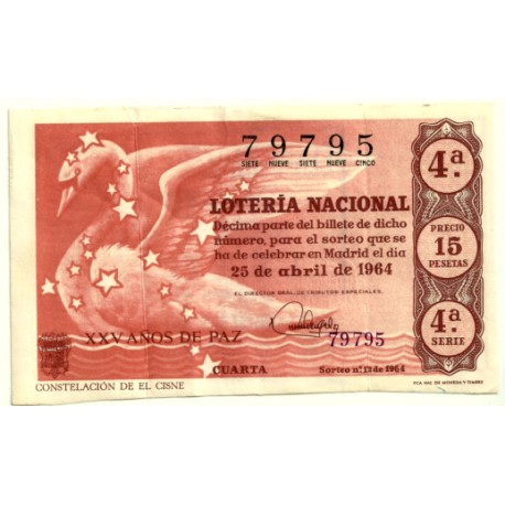 Décimo. 25 de Abril de 1964. Constelación del Cisne