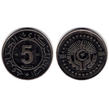 (114) Algeria. 1984. 5 Dinars (EBC)