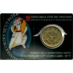 Ciudad del Vaticano. 2016. Coincard 50 Céntimos (SC) Nº 7