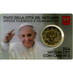 Ciudad del Vaticano. 2014. Coincard 50 Céntimos (SC) Nº 5