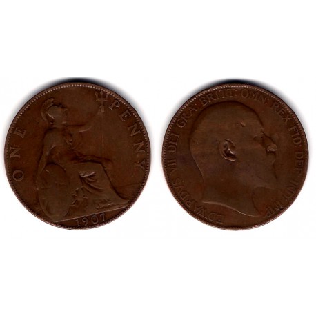 (794.2) Gran Bretaña. 1907. 1 Penny (BC)