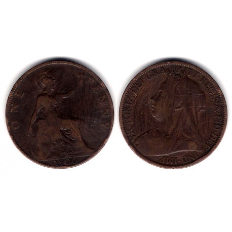 (790) Gran Bretaña. 1900. 1 Penny (RC+)