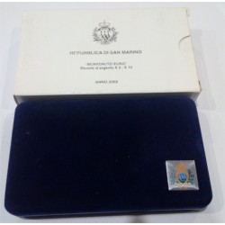 San Marino. 2002. 5 + 10 Euro (Proof) (Plata)