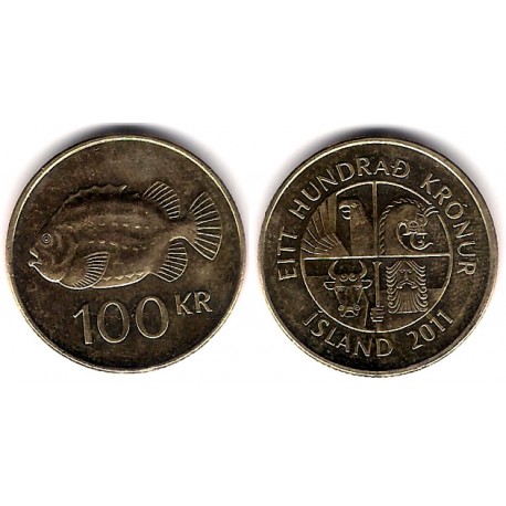 (35) Islandia. 2011. 100 Kronur (MBC)