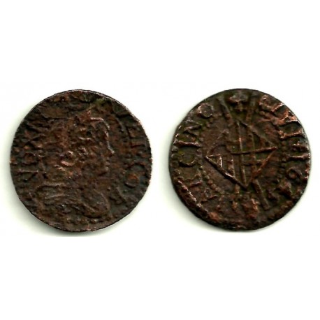 Luis XIV (Principado Catalán). 1645. Seiseno (MBC) Ceca de Barcelona