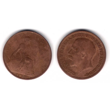 (810) Gran Bretaña. 1920. 1 Penny (RC)
