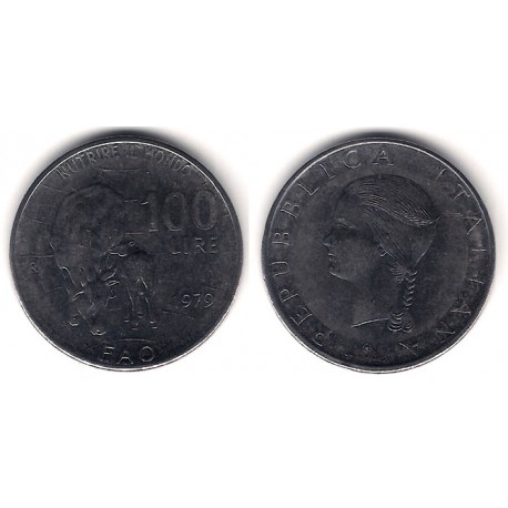 (106) Italia. 1979(R). 100 Lira (EBC)
