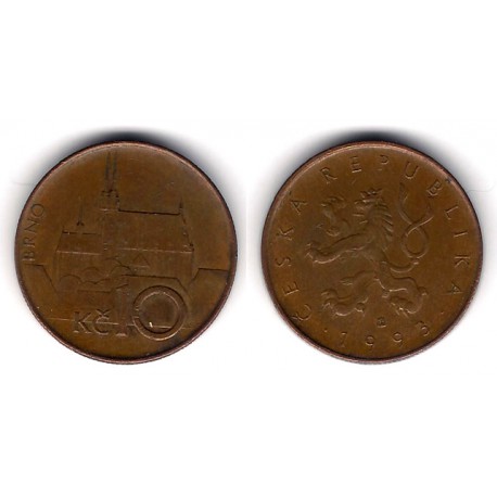 (4) Pepública Checa. 1993. 10 Korun (BC)