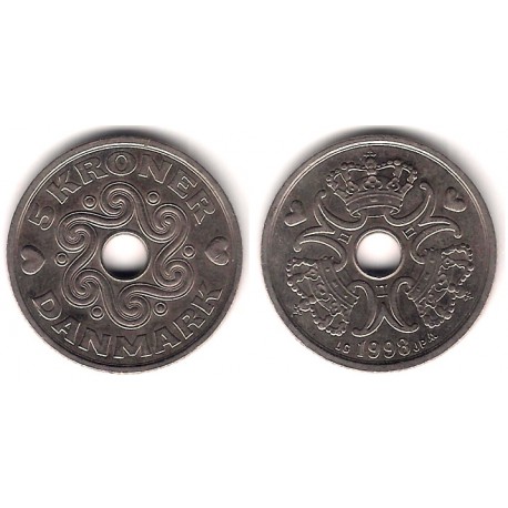 (869.1) Dinamarca. 1998. 5 Kroner (MBC)