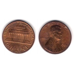 (201) Estados Unidos de América. 1981. 1 Cent (BC+))